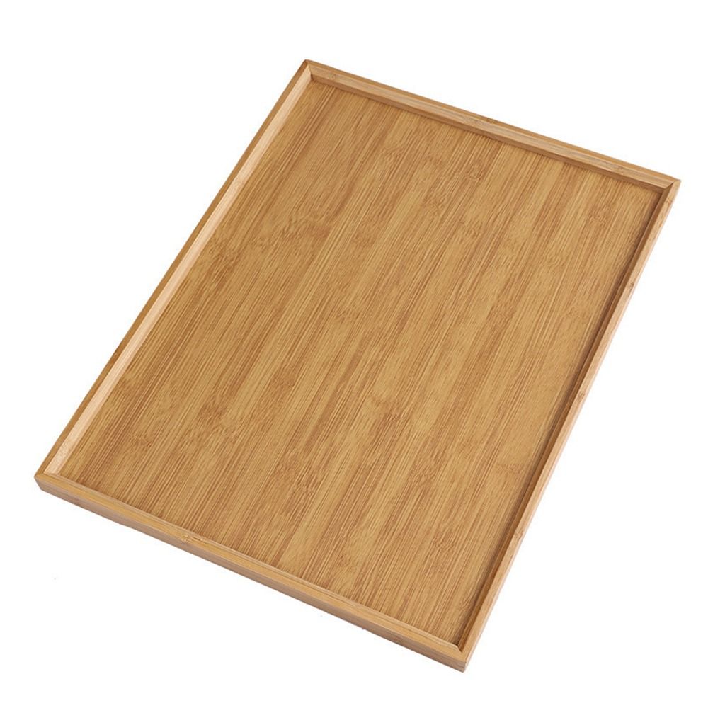 Wooden Serving Tray - Decorate Tray Natural Bamboo Bamboo Wooden
