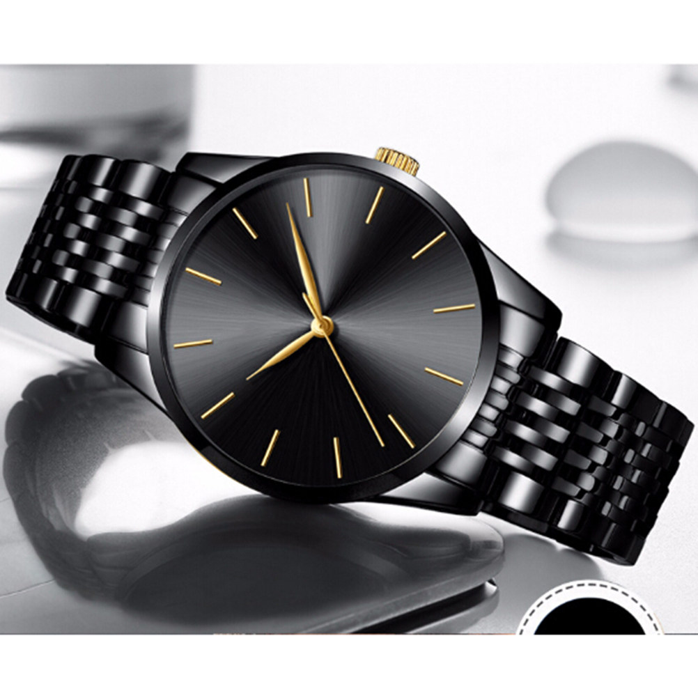 Luxury Lifestyle Gifts - Men Stainless Steel Quartz Watch Business