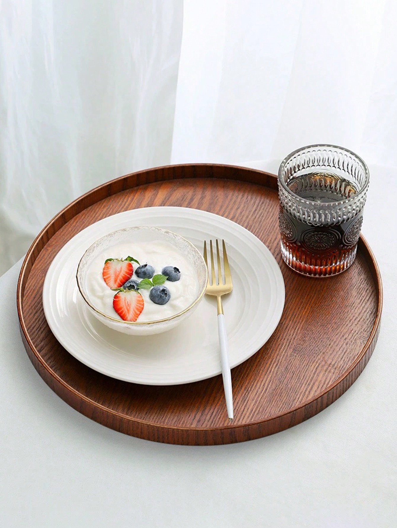 1pc/3pcs Natural Wooden Servin - Wooden Serving Tray 评论和价格