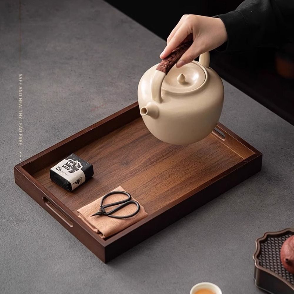 Decorate Tray Rectangular Bamb - Wooden Serving Tray 评论和价格