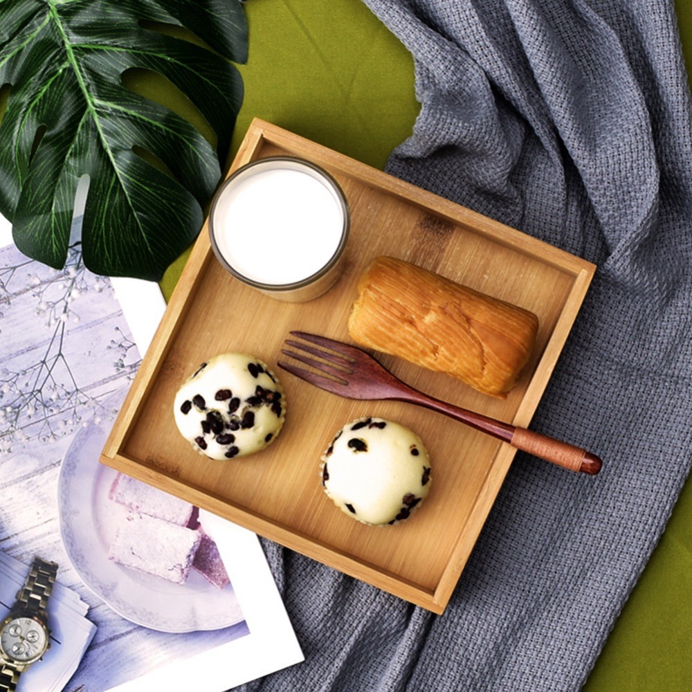 Rectangular Shape Japanese Sty - Wooden Serving Tray 评论和价格
