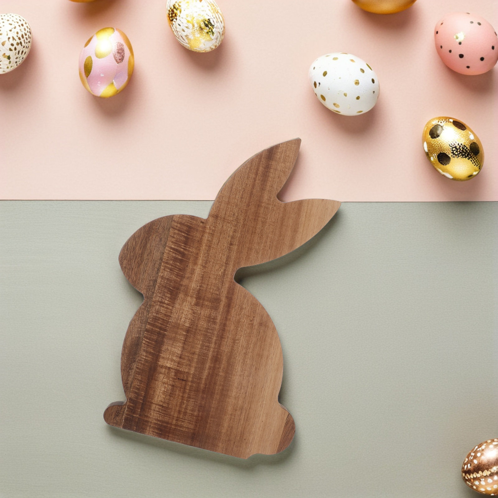 Rabbit Shaped Wooden Cutting B - Wooden Serving Tray 评论和价格