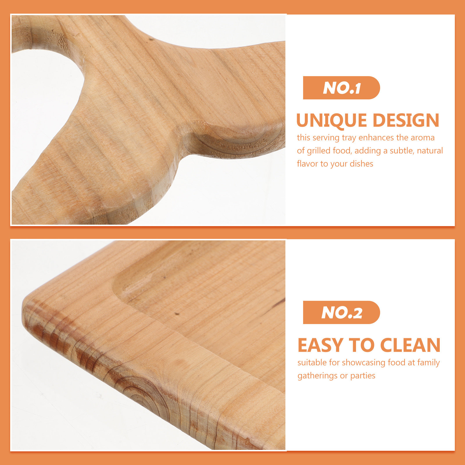 Pine Wood Serving Tray Pineapp - Wooden Serving Tray 评论和价格