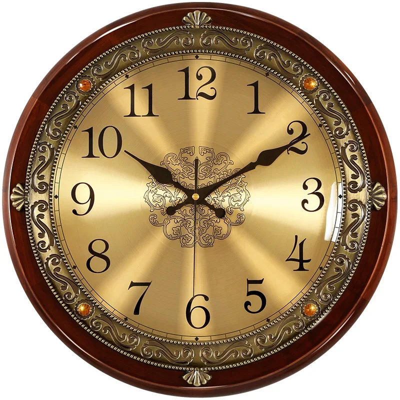 Luxury Wood Wall Clock Metal R - Luxury Lifestyle Gifts 评论和价格