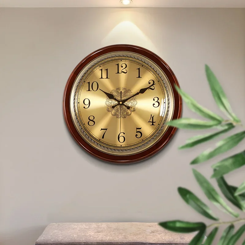 Luxury Wood Wall Clock Metal R - Luxury Lifestyle Gifts 评论和价格